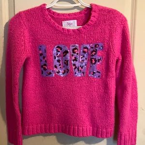 Justice knitted sweater